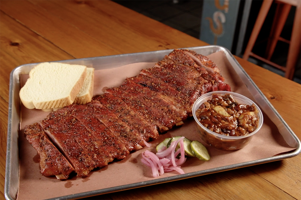 Ribs from Socks' Love Barbecue in Cumming.