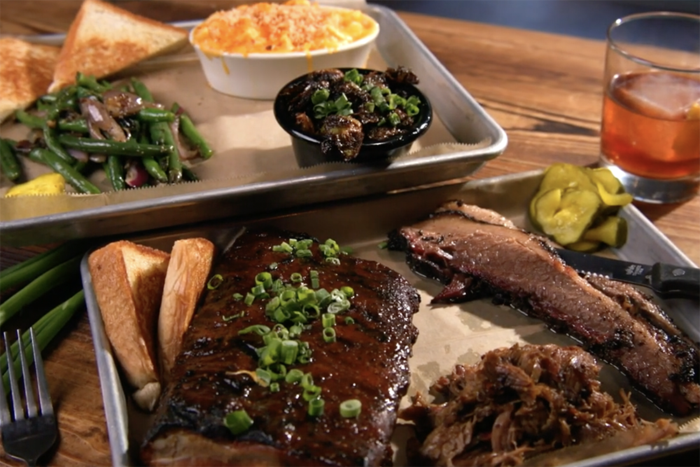 Multiple Plates from Sweet Auburn BBQ.