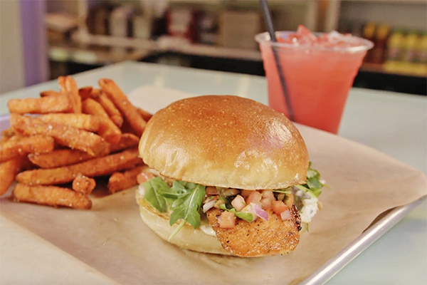 Grouper sandwich from Community Burger in Canton, GA.