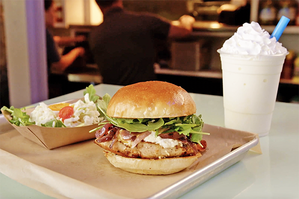 Chicken sandwich from Community Burger in Canton, GA.