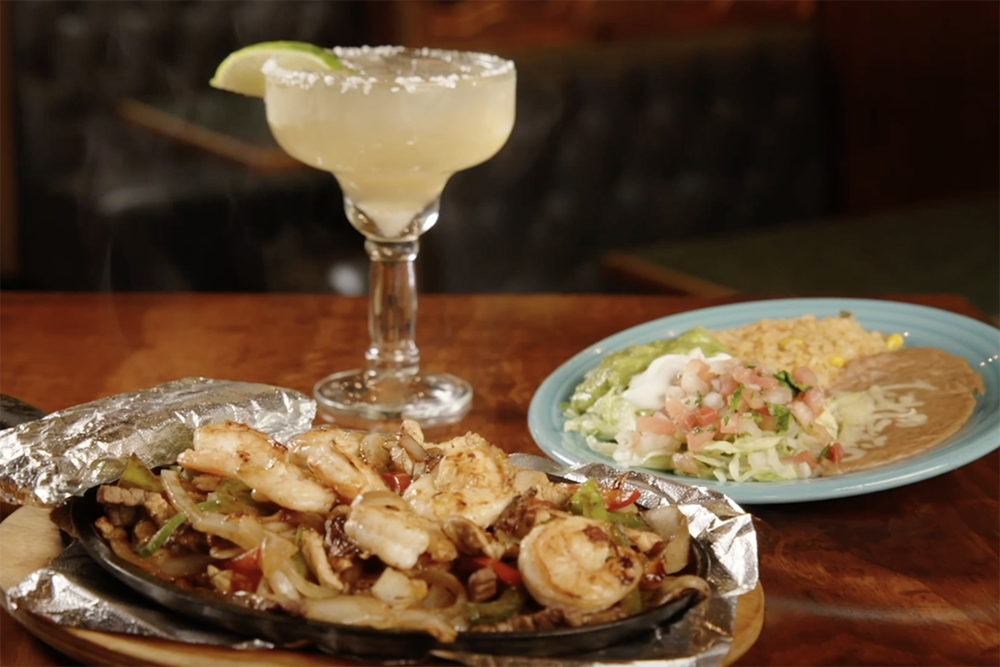 Fajitas from Los Cowboys in Villa Rica.