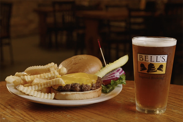 The McClusky Burger at Manuel's Tavern.