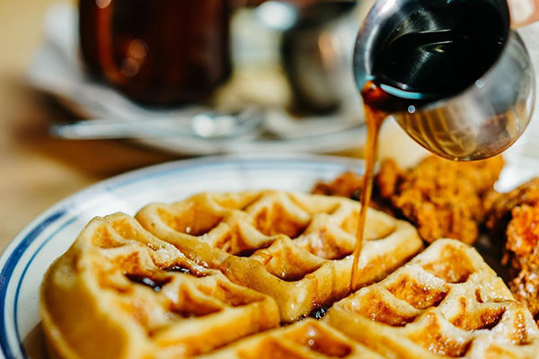 Chicken and Waffles from Hampton and Hudson.