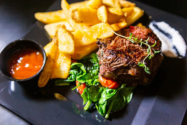 Steak frites from Velvet Note in Alpharetta, GA