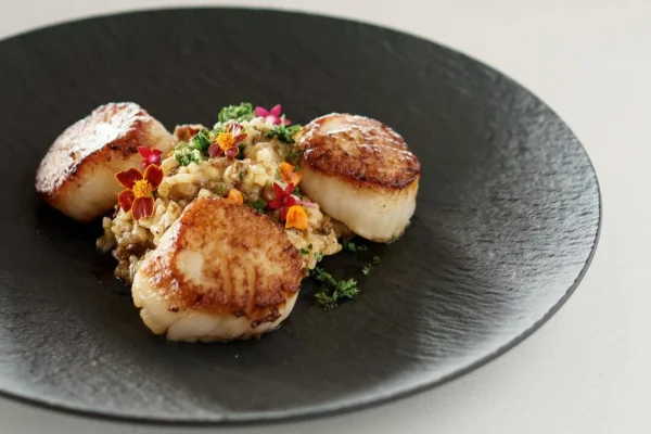 Callo de acha con risotto