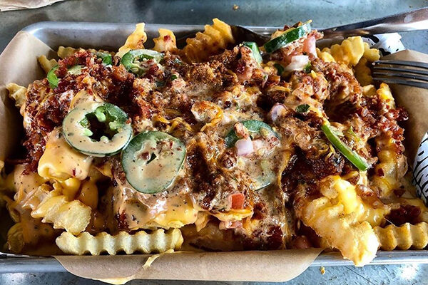 Chili cheese fries from Grindhouse Killer Burgers.