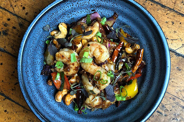 Kung Pao shrimp from Banshee in East Atlanta Village.