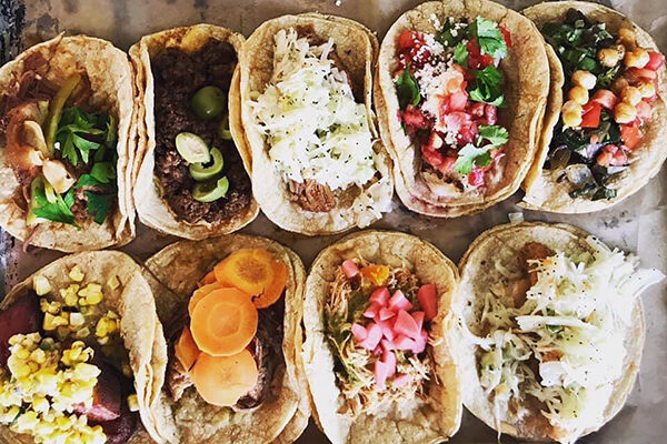 A variety of tacos from Holy Taco in East Atlanta Village.