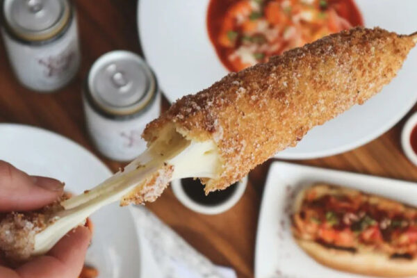 Panko fried cheese dog from TKO - The Korean One, part of Southern Feedstore in East Atlanta Village.