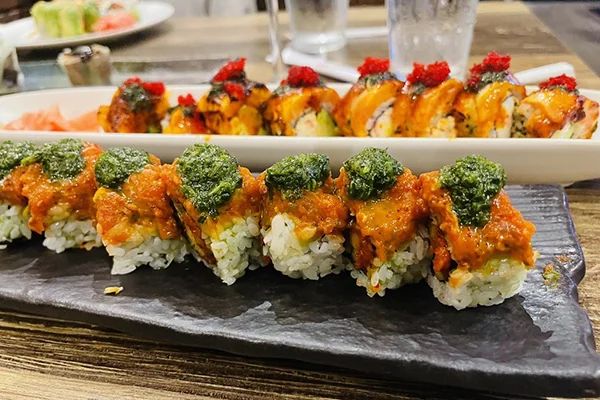 James Bond Roll and Im So Hot Roll from fukulala in Suwanee