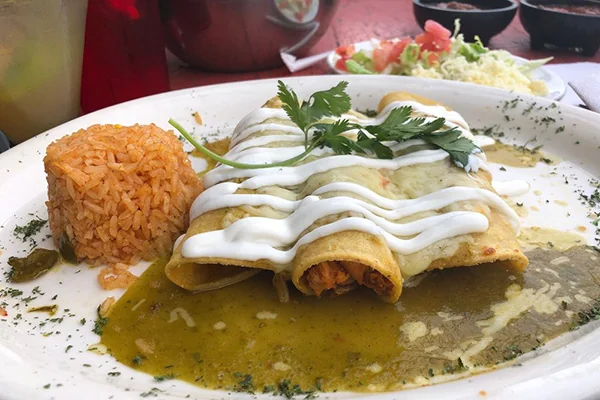 Enchiladas from hacienda in Suwanee