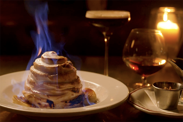 Baked Alaska from Marcel in West Midtown.