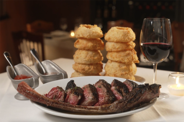 Tomahawk steak from NY Prime