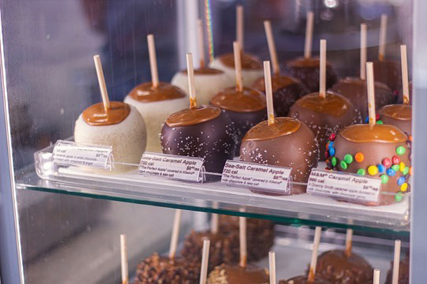 Candied apples from Kilwins.