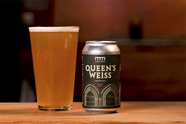 Queens Weiss beer from Arches Brewing in Atlanta, GA