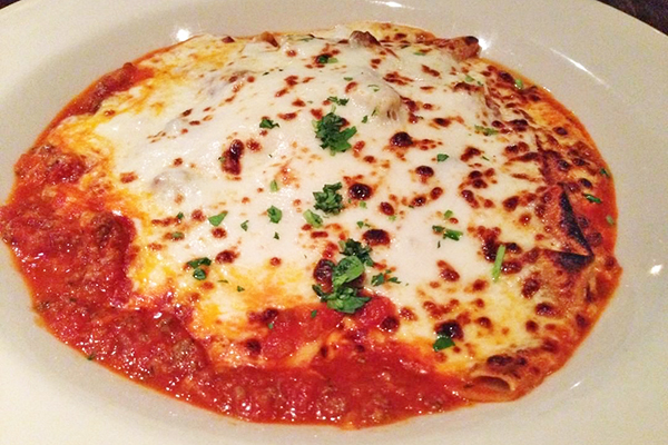 Lasagna from Campagnolo in Midtown Atlanta.