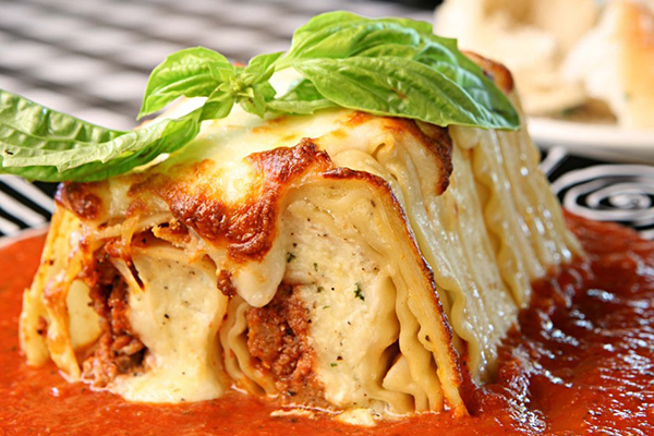 Lasagna from Ippolito's.