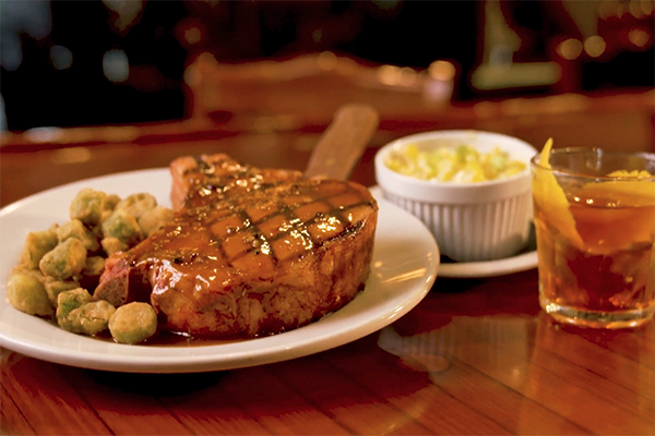 The Famous Manchester Arms Smoked Pork Chop.