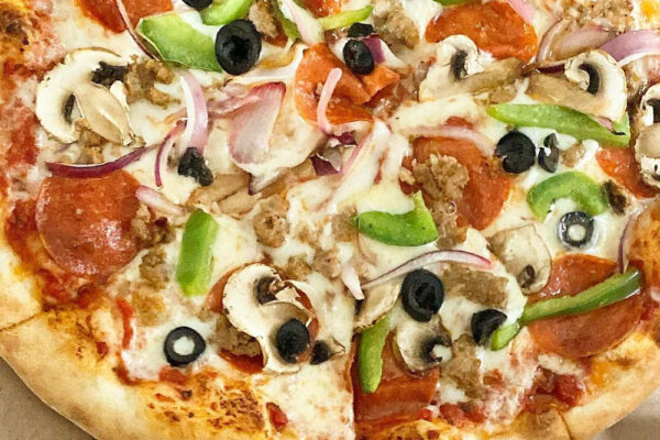 Pizza from Stoned Pizza Kitchen in Stone Mountain, GA.