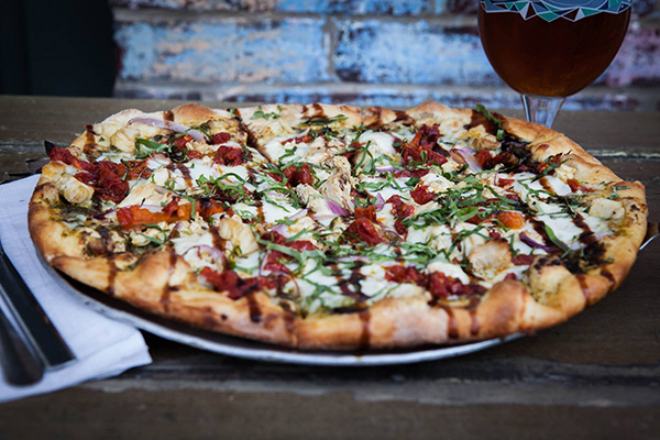 pizza from village pizza tavern in Helen 