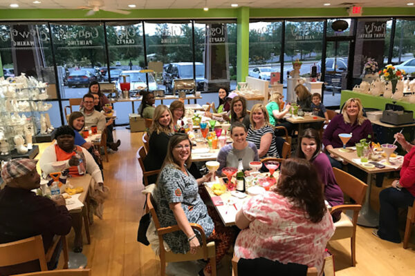 Patrons at The Creativity Cafe in McDonough.