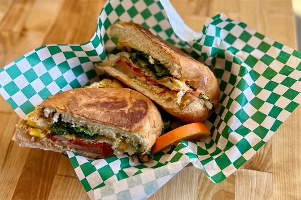 breakfast sandwich from Seans candler park 