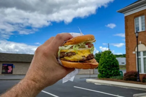 Burger from Pal's Sudden Service - locations throughout Virginia and Tennessee