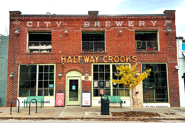 exterior of halfway crooks | 60 Georgia Ave SE, Atlanta, GA 30312