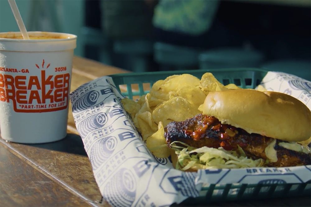 The blackened grouper sandwich from Breaker Breaker.