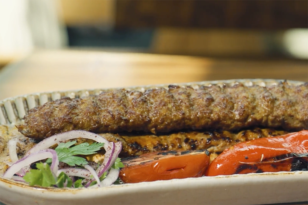 Chinjeh kabob from Delbar Buckhead.