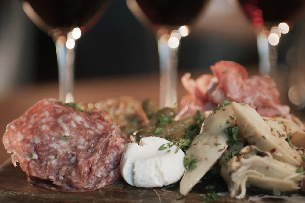The charcuterie board from Cru Food and Wine Bar.