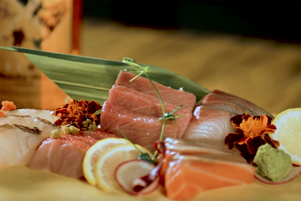 Yellowtail and other appetizers from MF Bar in Alpharetta.